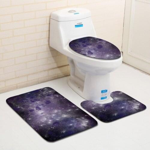Creative colorful starry sky pattern Bath mats Bath mat Carpet in the bathroom Carpets bathroom mat set Bathroom amenities rugs