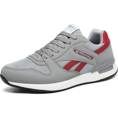 2021Spring Mens leather Mesh Sneaker Unisex Casual Trainers Breathable Outdoor Walking Shoes Light Weight Antiskid Rubber