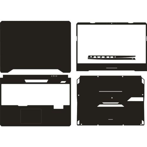 KH Carbon fiber Crocodile Snake Leather Laptop Sticker Skin Cover Protector for ASUS tuf fx505dt 15.6"