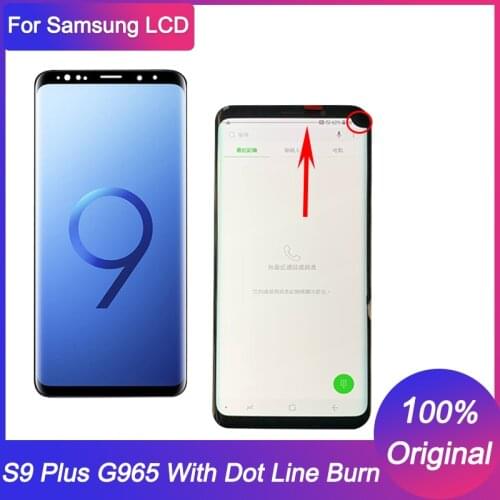 Test Original LCD For Samsung Galaxy S9 Plus G965 G965F Display Touch Screen Digitizer Assembly For Samsung S9 Plus LCD