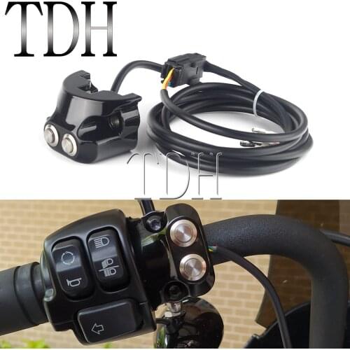 Motorcyle 1'' 25mm Handlebar Mounted Air Ride Switch Control 3 Wire for Harley Dyna V-Rod Sportster XL 883 1200 Street Fat Bob