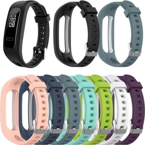 Watch Band Silicone Wrist Strap for Huawei 3e 4e Smart Watchband For Huawei Honor Band 4 band4 Running Version Bracelet Strap