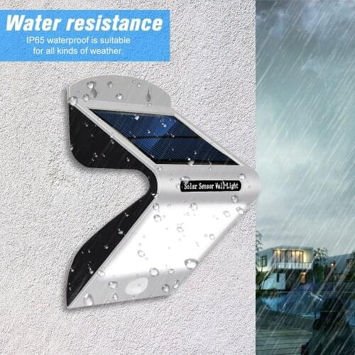 Solar Lights Solar Sensor Wall Lights IP65 Waterproof Sensor Activated Auto On/Off for Garden/Courtyard/Gate/Balcony
