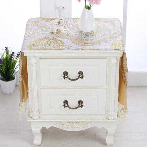 Warm Love Bedside Cupboard Covering Cloth Bedside Cupboard Cover A Piece Of Cloth Bedside Cupboard Cover Dustproof Cover Lace
