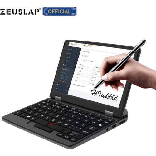 ZEUSLAP-X1 Pocket Laptop Touching Ultrabook Micro Mini PC Intel Quad Core CPU 8GB RAM up to 1TB SSD Win10 System Webcam WIFI