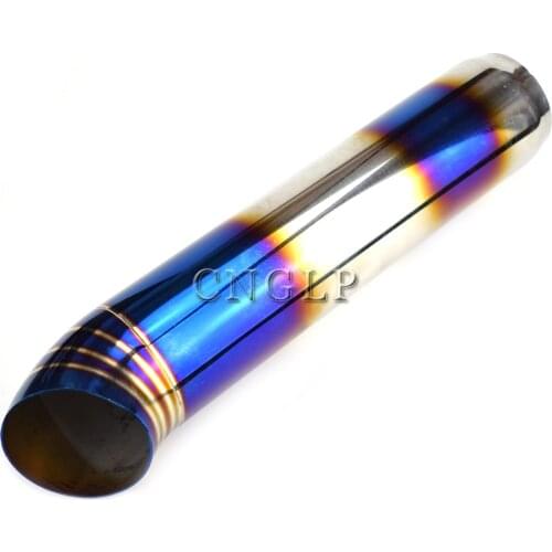 Universal 76mm 3'' 304 Stainless Steel Turbo Induction Car Cold Air Intake Filter Pipe Hose Tube Car Exhaust Pipe