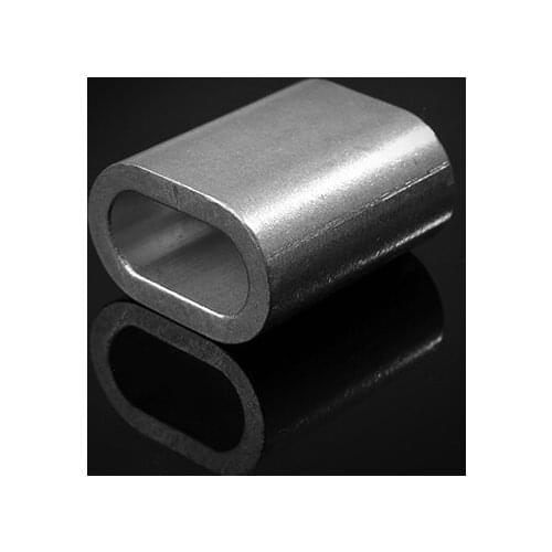Ferrule sleeve 1 1.2 1.5 2 2.5 3 4 5 6 8 10 12 14 16 18mm hole Alumium steel alloy jacket sleeve Steel Twisted wire rope clip