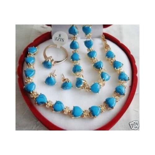 Wholesale choker jewelry sets for women anime Plated word Fine Fancy stone necklace bracelet earring ring Sets