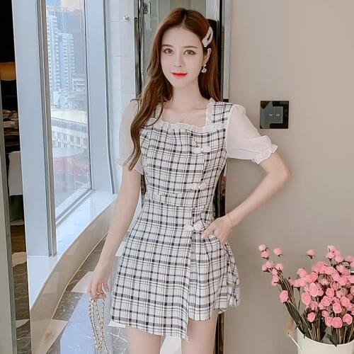 COIGARSAM Chinese Style Women one-piece dress korean New Summer Cheongsam Dresses Blue It All 3220