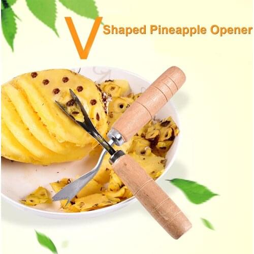 1pcs Creative Pineapple Slicer Ananas Cut Stainless Steel Pineapple Eye Peeler Pineapple Seed Remover Knife Fruit Tools Dropship