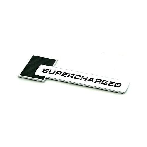 1 Pcs SUPERCHARGED Car Emblem Sticker Auto Body Side Stripe Fender Badge fit XE XF XJ car styling Car Styling
