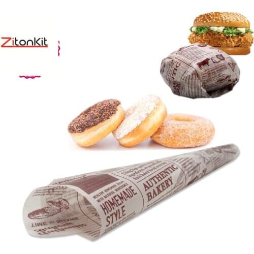 1000pcs/lot Baking Paper Wax Paper Wholesale Food Grade Wrappers For Bread Sandwich Burger Fries Oilpaper Baking Tool Cup Candy