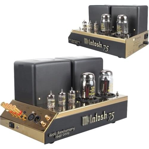 2021 1:1 clone Mcintosh MC75 classic HIFI tube power amplifier ，output power 75W，110V/220V，basic version KT88 tube amplifier