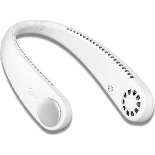 3 Speed Portable Neck Fan Hand Free Bladeless Hanging Sport Fan Wearable with 3600mAh Battery Personal Fan