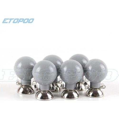 6pcs/lot ECG machine lead wire accessories soft ball gray dual-use suction ball 3.0/4.0 universal chest electrode