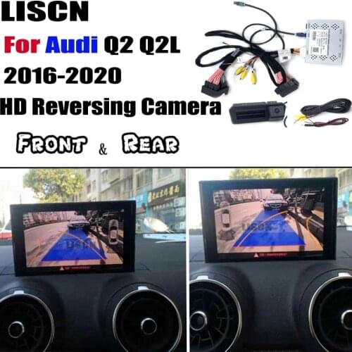 Rear view Camera Adapter For Audi Q2 Q2L 2016 ~ 2020 front rear Camera interface OEM Original Screen Decoder Reversing Camera