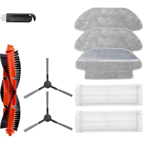 Promotion!for XIAOMI MIJIA Sweeping Mopping Robot Vacuum Cleaner STYJ02YM Spare Part Pack Kits Side Roller Filter Main brush Mop