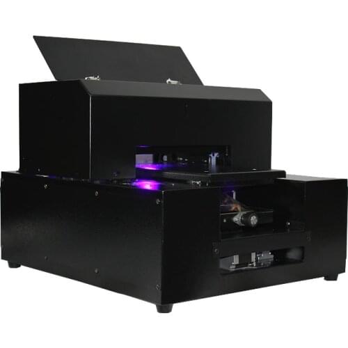 Automatic detect UV Curing system A4 size flatbed Printer ,DHL shipping Free