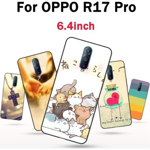 For OPPO R17 Pro Case retro cute cartoon soft phone Case For OPPO R17Pro Cover Protection Shell For OPPO R 17 Pro fundas capas