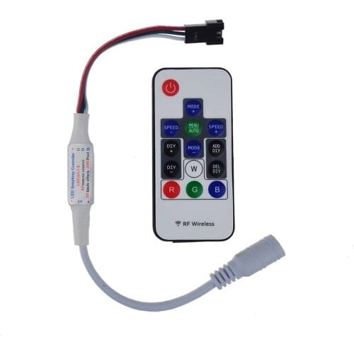 DC 5V Led RGB Controller 300 kinds of changes Wireless RF Digital Color LED Strip led Light for WS2811 WS2812 WS2812B 1pcs/LOT