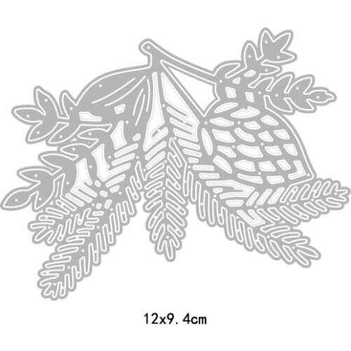 Pine Cone Branch Metal Cutting Dies Cut Die Mold Paper Craft Knife Mould Blade Punch Stencils Dies Decoration Scrapbook