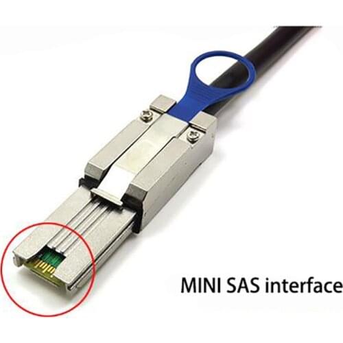 Transmission Cable Wire 2m Connection Line Data for MINI SAS 26P To SATA 7P SFF 8088 Array Card Hard Disk