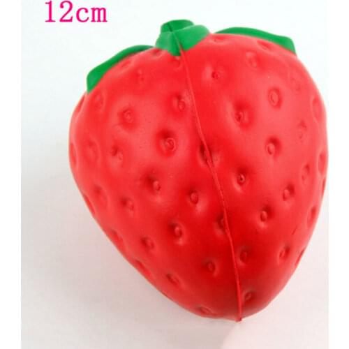 Strawberry Fruit Squeeze Squishy Slow Rising Toys Stress Relief Gadget for Children Boys Funny Toys Gift Collection for Baby