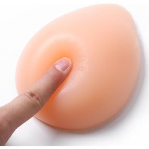 1400g/pair E cup Fake Breast No-nipple Concave Surface Female Mastectomy Postoperative Chest Enhancer Silicone Breast Forms