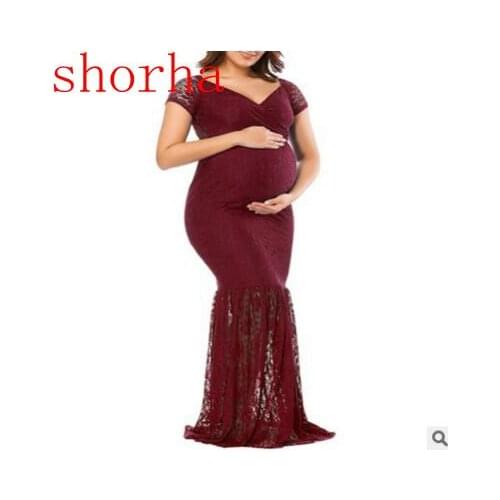 New Women White sexy Dresses Maternity Photography Props Lace Pregnancy Clothes Maternity Dresses For Pregnant Photo dress