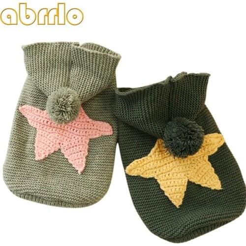 Abrrlo Autumn Winter Dog Sweater Hooded Jumper Coat Puppy Chihuahua Clothes Dog Sweaters For Small Dogs Bulldog Pet Supplies