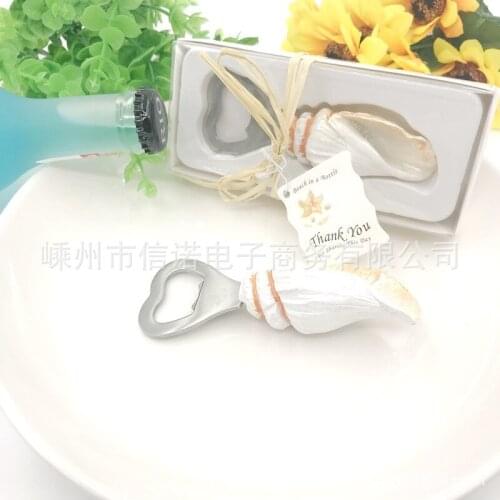 Sea Shell Bottle Opener Beach Themed Wedding Favors Party Giveaway For Guest 10PCS