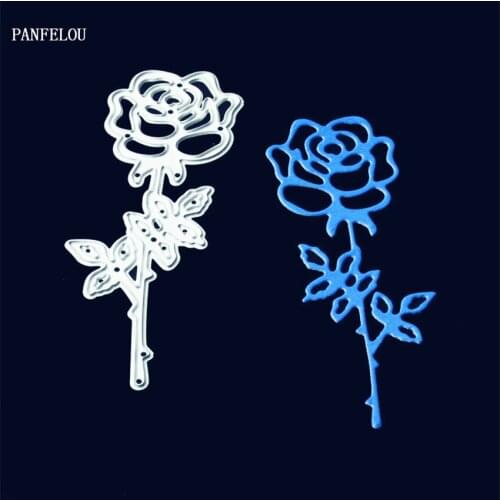 PANFELOU Easter Romantic rose Scrapbooking DIY album cards paper die metal craft stencils punch cuts dies cutting