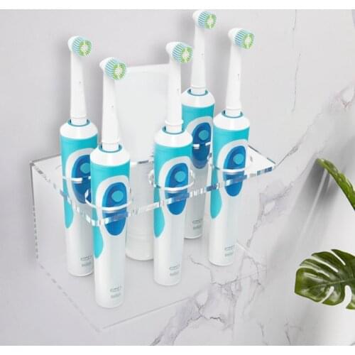 1pcs Electric Teeth Brush Toothpaste Holder Accessories Stand Makeup Case Shaving Brush Wall-Mounted Holder Bathroom Organizer