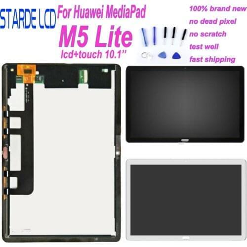 For Huawei MediaPad M5 Lite LTE 10 BAH2-L09 BAH2-L09C Bach2-L09C Bach2-W19C Touch Screen Digitizer Lcd Display Assembly Frame