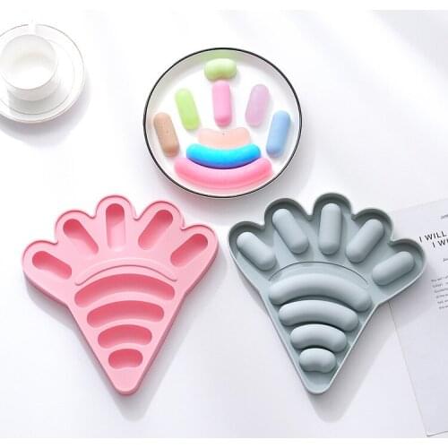 Carrot shape silicone sausage mold making childrens pastry cake ham hot dog baking mold childrens gift Food decor accessories