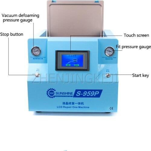 220V/350W Vacuum Laminating Machine Defoaming Squeeze Tool LCD Screen Fully Automatic Mobile Phone Burst Screen Repair Equipment