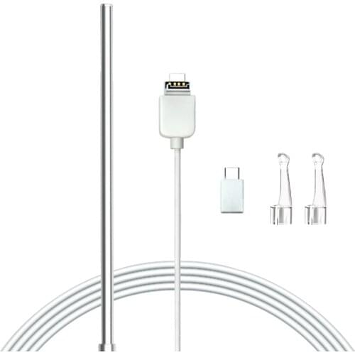 0.22inch Ear Cleaner HD 6 LED Lights Mini Professional Inspection Diagnostic Tool Digital Otoscope Visual Endoscope For Windows