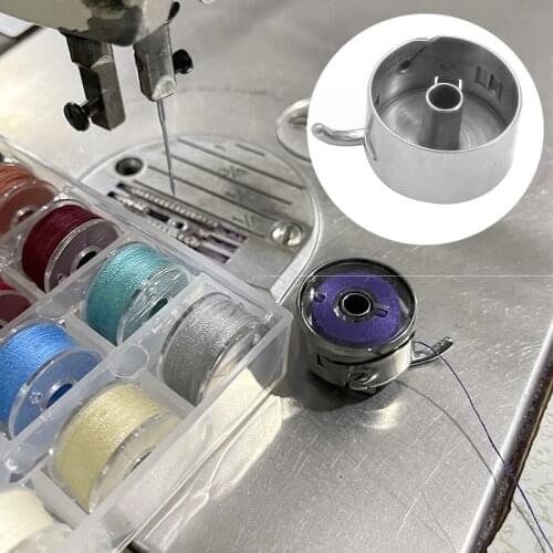 1Pc New Household Silver Metal Sewing Machine Bobbin Case Sewing Machine Accessories Bobbin Case For Old Style Machine Parts 274