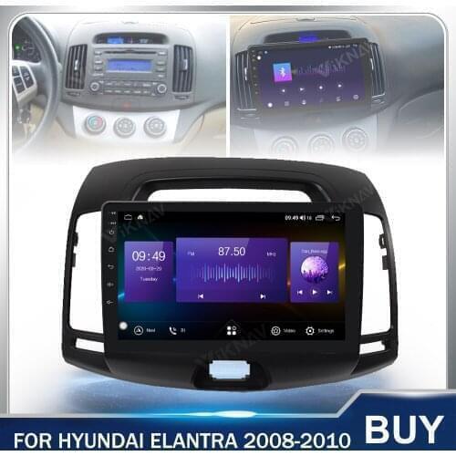 10 inch Car Radio GPS Navigation 2din Android touch screen For Hyundai Elantra 2008-2010 Auto stereo Head Unit 128G