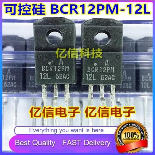 10Pcs/Lot New Original BCR12PM-12L 12A600V BIDIRECTIONAL Triode Thyristor TO220F Good Quality