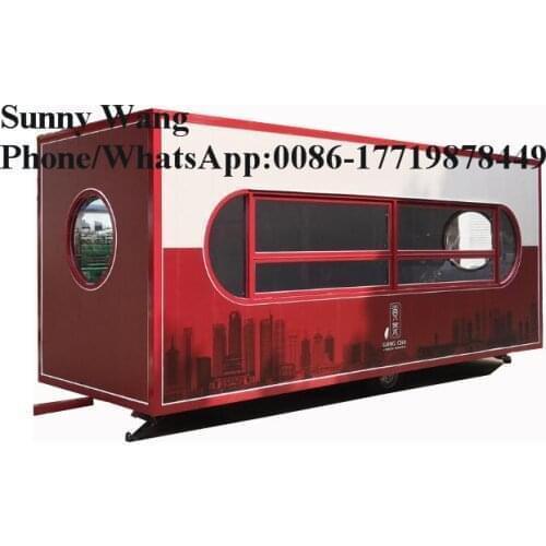 4.6m catering trailer Mobile food truck for Sale mobile coffee/ice cream/crepes food van