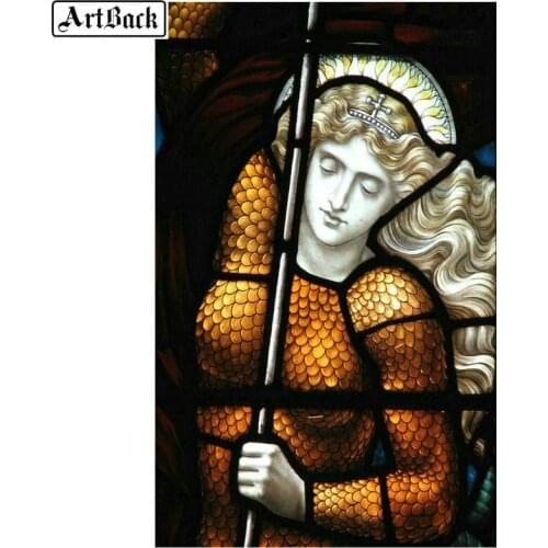 New Arrival 5D DIY Diamond Painting Warrior Portrait Religious 3d Full Square / Round Drill Diamond Embroidery Kit