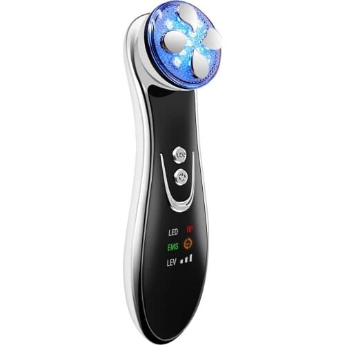 5 In 1 Facial Mesotherapy Electroporation RF Radio Frequency LED Photon Device Anti-aging Anti-wrinkle Machine Skin Care Tool