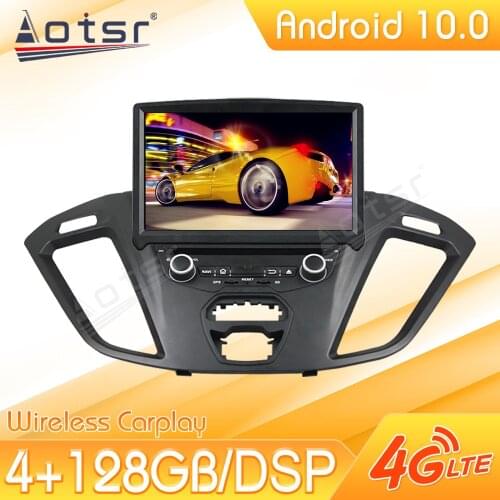 Android 10 Car Multimedia Stereo Player For Ford Transit Custom 2015 2016 2017 Tape Radio Recorder Video Auto GPS Navi Head Unit