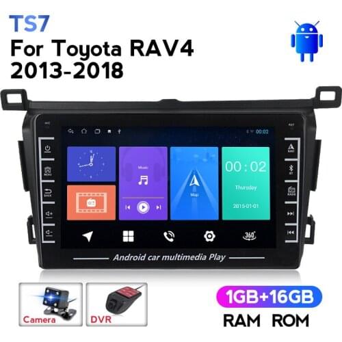 IPS Android Car Radio Multimedia Video Player Navigation GPS No 2 Din DVD for Toyota RAV4 4 XA40 5 XA50 2012 - 2018 Camera DVR