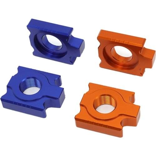20mm Rear Axle Block Chain Adjuster For Husqvarna FE TE 250 300 350 400 450 501 2014-2020 2019 2018 2017 Blue Orange Motorcycle