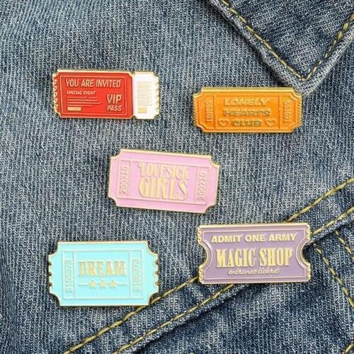 Brooch Pin Accessory Stamp Shape Attractive All Match Collection Letters Lightweight Lapel Pin Clothes Decor Birthday Gift