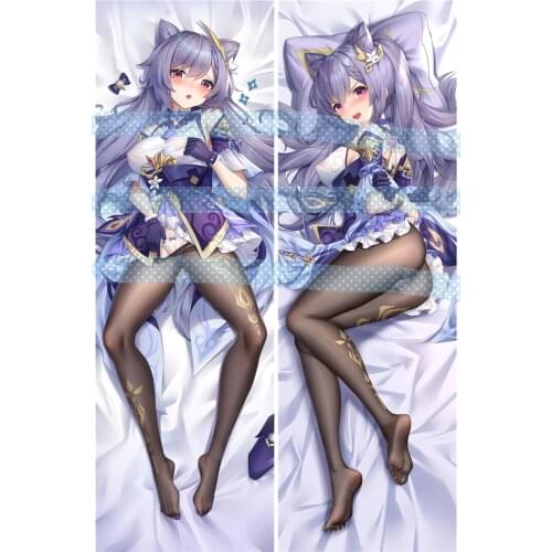 Dakimakura Anime Genshin Impact Keqing Impact Double-sided Print Life-size Body Pillow
