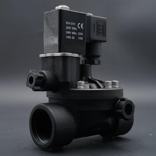 Solenoid valve,valve, water valve,Normally closed /open 220V 2 way pilot operated plastic with manual switch and flow adjustment