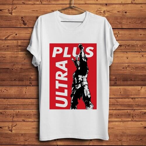 MHA All Might Plus Ultra anime tshirt men new white casual Tee homme manga My Hero Academia Otaku unisex streetwear t shirt